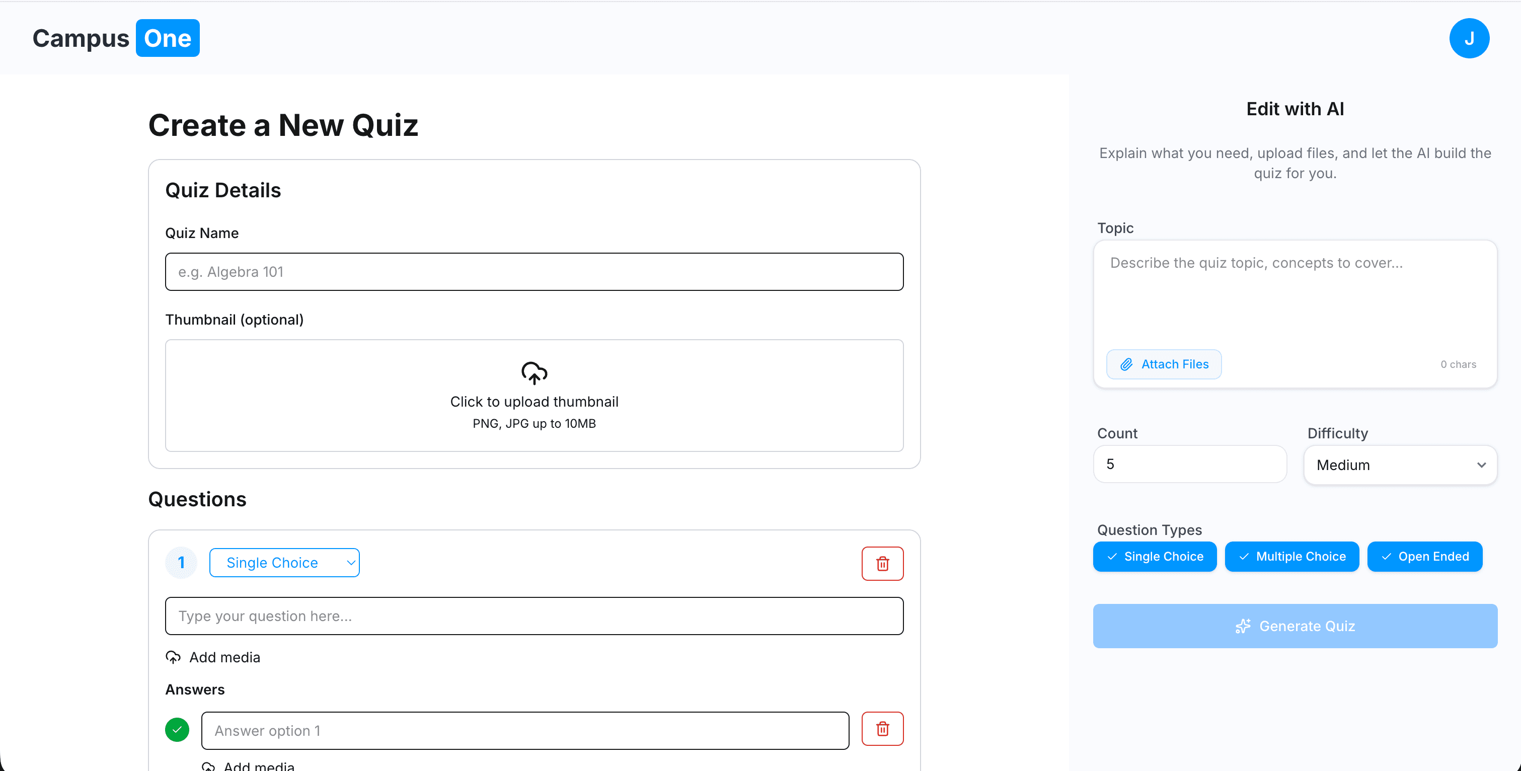Quiz Editor