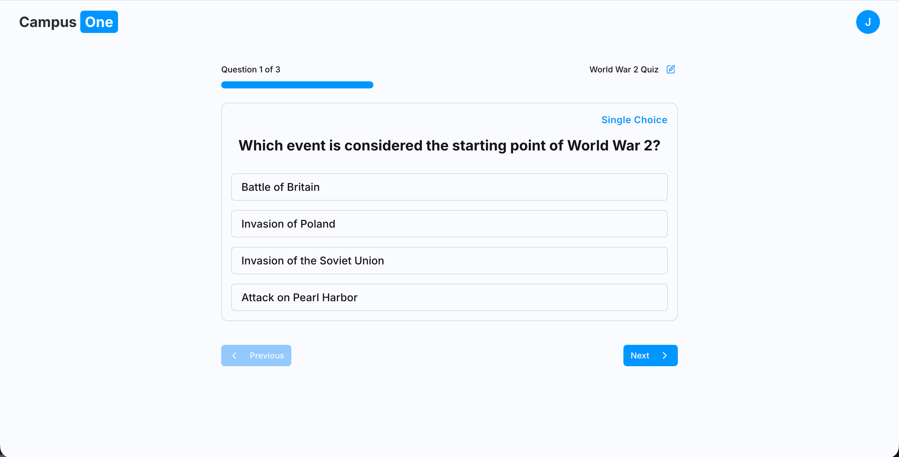 Interactive Quiz