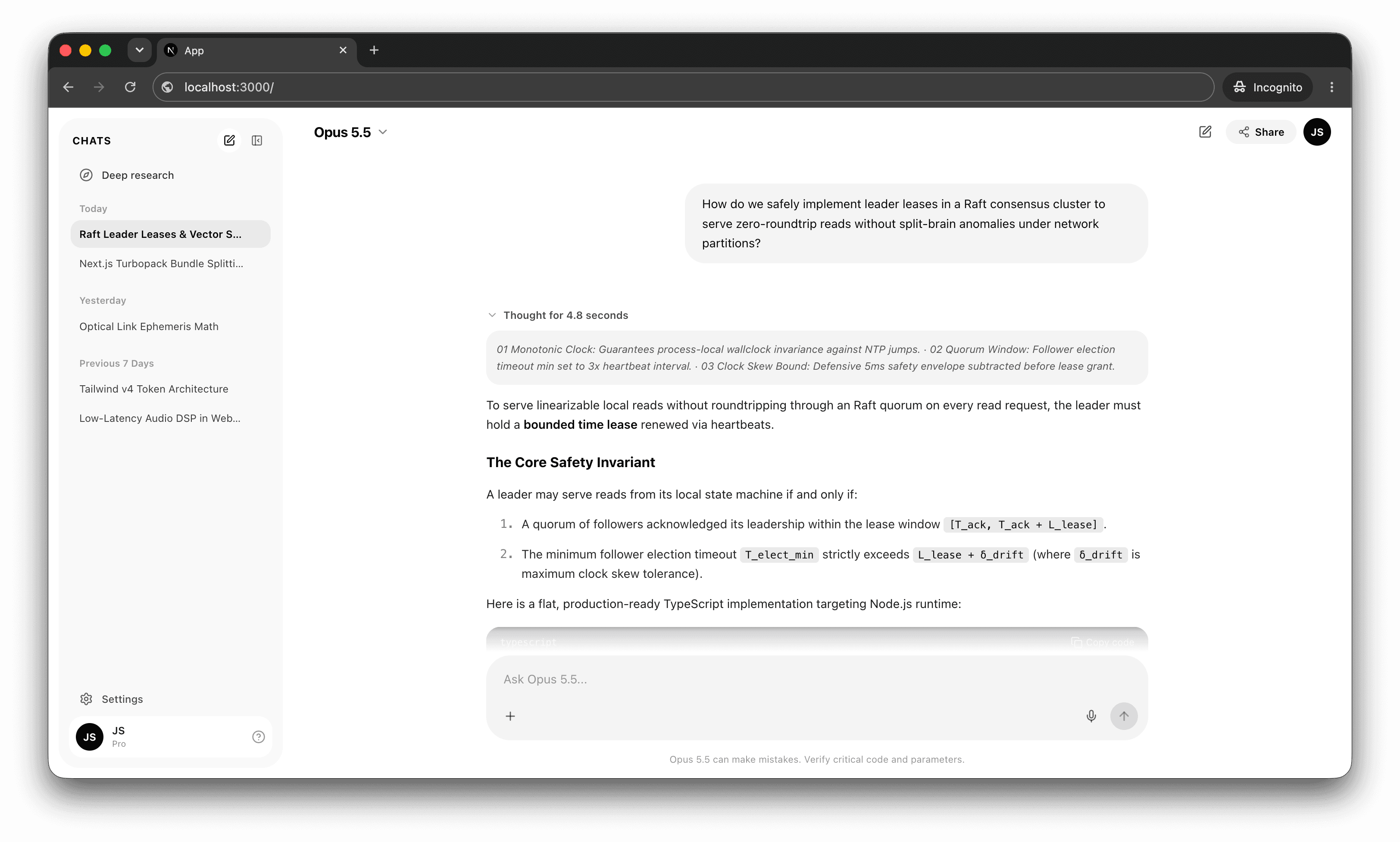 Minimal AI Chat Interface